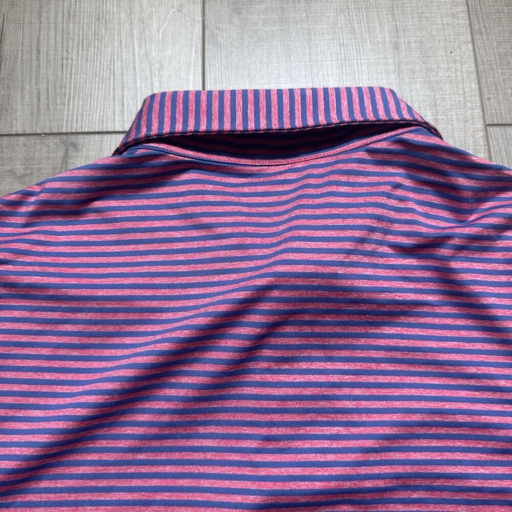 Southern Tide Brrr Men’s M Performance Pink Blue Golf Short Sleeve Polo Shirt - Picture 7 of 9